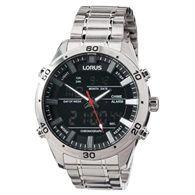 Immagine di Lorus Orologio Analogico Digitale al Quarzo Uomo con Cinturino in Metallo RW651AX9