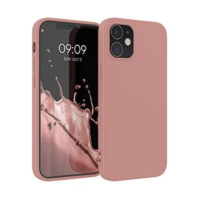 Immagine di kwmobile Custodia Compatibile con Apple iPhone 12 / Pro Cover Back Case per Smartphone in Silicone TPU Protezione Gommata rosa invernale