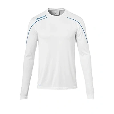 Immagine di uhlsport Stream 22 Maglia a Maniche Lunghe da Uomo, Maglietta, 100347817, Weiß/Azurblau, L