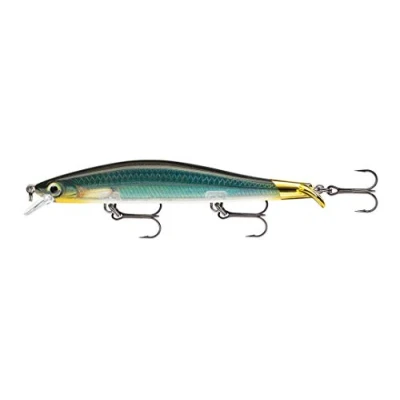 Immagine di Rapala Artificiale Spinning Ripstop Esca di Simulazione per Pesca in Acqua Dolce con Doppio Labbro profondità Nuoto 1.3, 1.3 1.6m 12cm/14g Prodotta Estonia Carbon Unisex Adult, 12 cm / 14 g