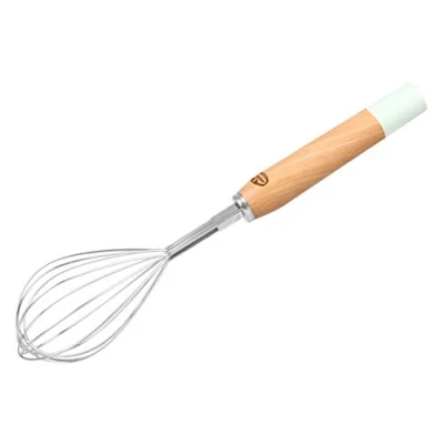 Immagine di Dr. Oetker Retro Frusta con Manico in Legno, Metallo, Argento/Marrone, 27 x 5 1 cm