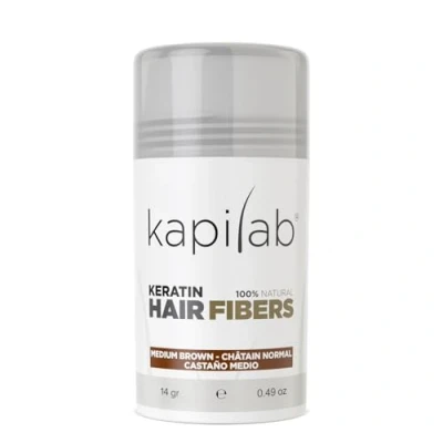 Immagine di Kapilab Fibre Capillari Nascondi la calvizie e dona volume (12,50 gr, Castano Medio)