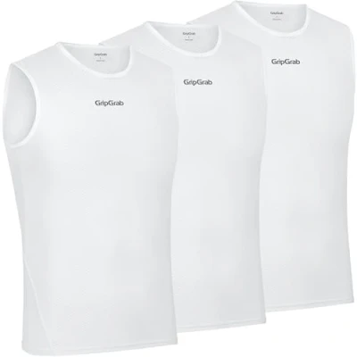 Immagine di GripGrab Maglia Intima Ciclismo Ultralight Smanicata Mesh Base Layer Canotta Bici Intimo Uomo Estivo Singolo e Set
