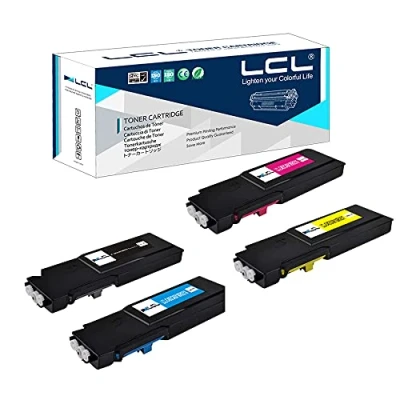 Immagine di LCL Cartucce Toner 4Cartucce 10500pagine+ 3*8000pagine C400 C400V C400N C400DN C405 C405V C405N C405DN 106R03528 106R03530 106R03531 106R03529 (KCMY) Rigenerate Per Xerox Versalink