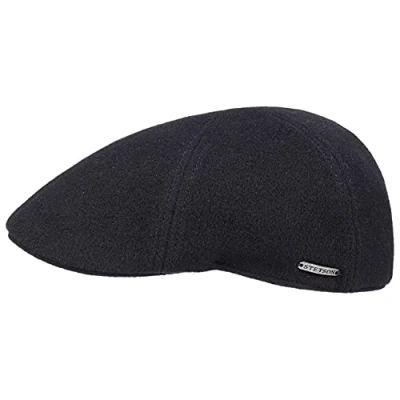 Immagine di Stetson Texas Wool Gatsby cap Coppola Uomo Berretti Piatti Cappello Piatto Berretto Becco Anatra con Visiera, Fodera, Fodera Inverno Autunno/Inverno XL (60 61 cm) Blu