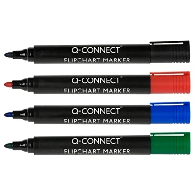 Immagine di Q CONNECT FLIPCHART MARKER WLT4 ASSORTED