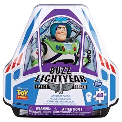 Immagine di Spin Master Games Puzzle lenticolari Disney Toy Story 4 in Confezione Sagomata a Forma di Astronave Buzz Lightyear, 6047064