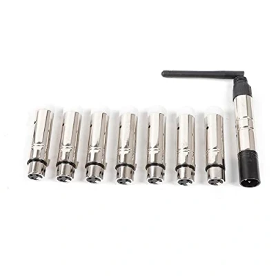Immagine di Controller wireless DMX 8pcs 2.4G ISM ricevitore radio set 7x ricevitori 1 trasmettitore DMX512 per DJ luce palcoscenico