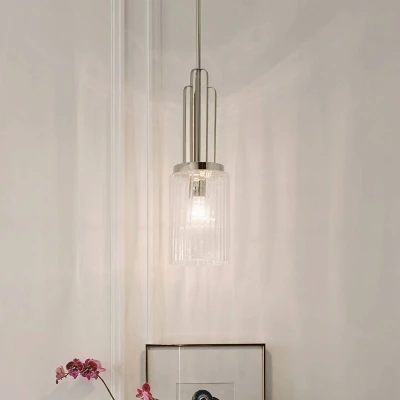 Immagine di Quintiesse Lampada a sospensione Kimrose, 1 luce, nichel lucido