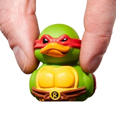 Immagine di TUBBZ Mini statuetta di anatra in vinile da collezione Raphael, prodotto ufficiale TMNT Action TV, film e videogiochi