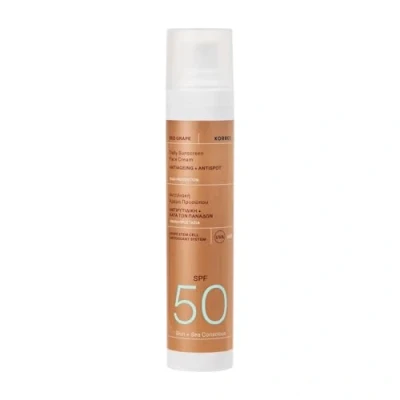 Immagine di Korres Redgrape Daily Sunscreen FACE Cream SPF50 Antiaging + Antispot Crema solare, Taglia: 50 ml,