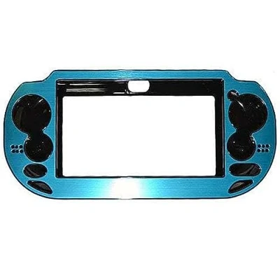 Immagine di OSTENT Case di Copertura Protettiva in Metallo Alluminio Compatibile per la Console PSV Sony PS Vita Colore Azzurro
