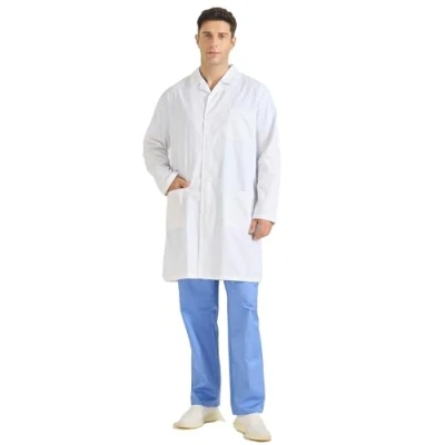 Immagine di MISEMIYA Camice da Laboratorio Unisex per di Chimica Uomo Medico 8167 Large, Bianco