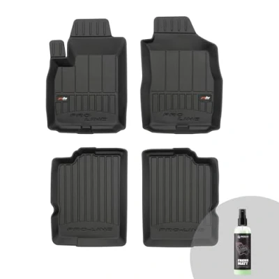 Immagine di FROGUM ProLine 3D Set Esclusivo di tappetini auto per Fiat Panda II 2003 2012 Materiale TPE durevole Bordini più alti