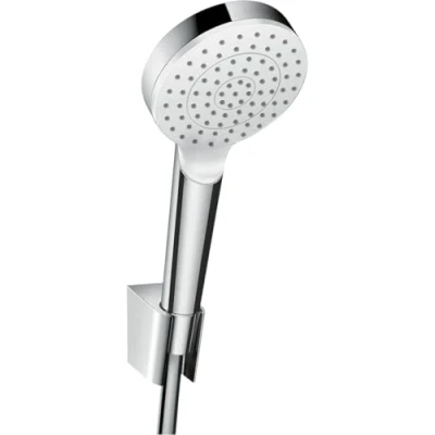 Immagine di hansgrohe Crometta Set supporto doccia 1 getto EcoSmart 9 l/min con flessibile 125 cm, bianco/cromo, 26568400