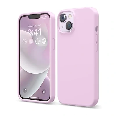 Immagine di elago Cover Silicone Liquido Custodia Compatibile con iPhone 14 Case (6.1&quot;), Premium, Protezione Completa Antiurto a 3 Strati, Morbida Microfibra Antigraffio (Lilla Chiaro)