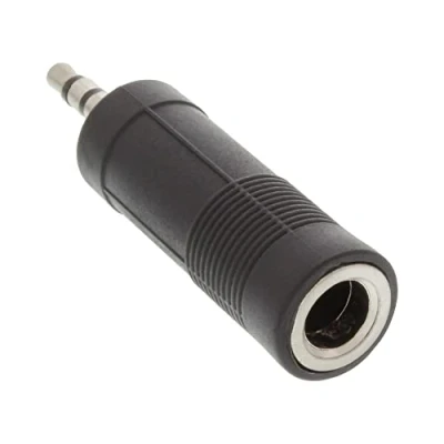 Immagine di InLine 19917 Adattatore Audio, Spina Jack 3.5 mm a Presa 6.3 mm, Stereo, Nero