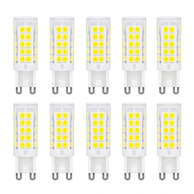 Immagine di Jiotouhu Lampadina Led G9, 5 W G9 Lampade (equivalente a 50 alogene G9), Lampadine Bianco Freddo 6000 K, Senza Scintillio, 360 Gradi Angolo, AC 220 240 V, Confezione da 10