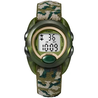 Immagine di Orologio Timex Kids 34mm Cassa verde con quadrante digitale e cinturino in tessuto elastico T71912