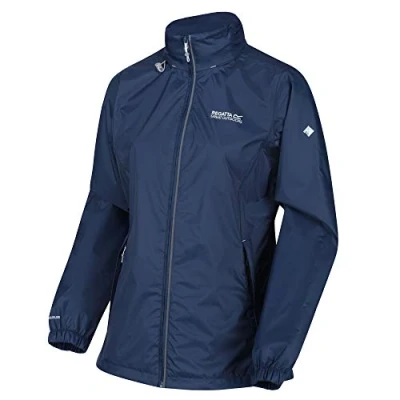 Immagine di Regatta Corinne IV&#039; Giacca Leggera Ripiegabile Impermeabile Traspirante Cuciture Nastrate Foderata in Mesh, Jackets Waterproof Shell Donna, Dark Denim, 8