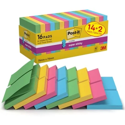 Immagine di CF12+4 POST IT SUPER STICKY 76X76