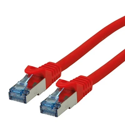Immagine di Roline 21.15.2801 RJ45 cavo di rete, patch CAT 6A S/FTP 1.00 m Grigio doppia schermatura, Privo alogeni, Ritardante fiamma 1 pz.