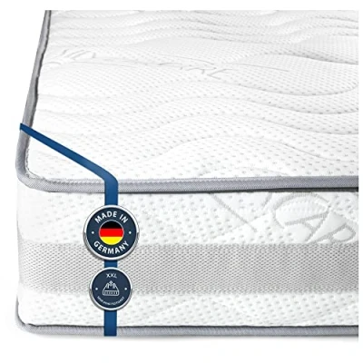 Immagine di BMM Materasso comfort a 7 zone, durezza: H3, altezza: 23 cm, rivestimento lavabile SilverCare con fascetta climatica, zona spalle PLUS, Öko Tex® 100, anche per persone allergiche