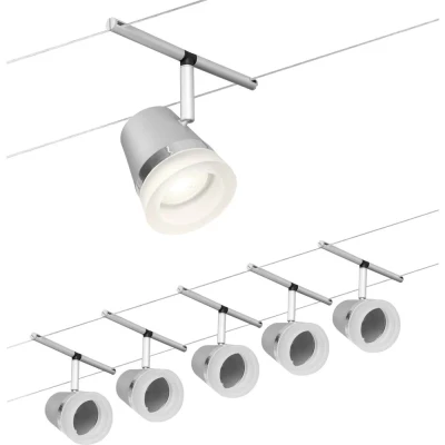 Immagine di Paulmann WireDC Set Cone Sistema di illuminazione base su cavo GU5.3 Cromo (opaco),