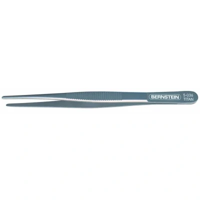 Immagine di Bernstein 5 036 Pinzette in titano, 145 mm, diritte, larghe e arrotondate