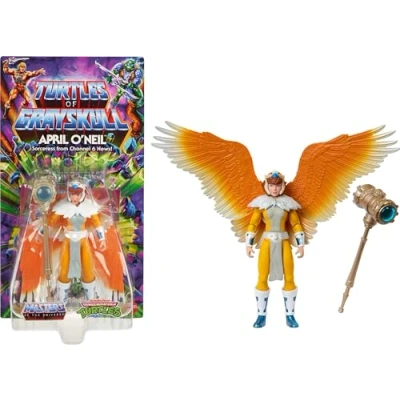 Immagine di Masters of the Universe Origins Turtles Grayskull Action Figure mobili Teenage Mutant Ninja &amp; Motu Crossover, HTH19