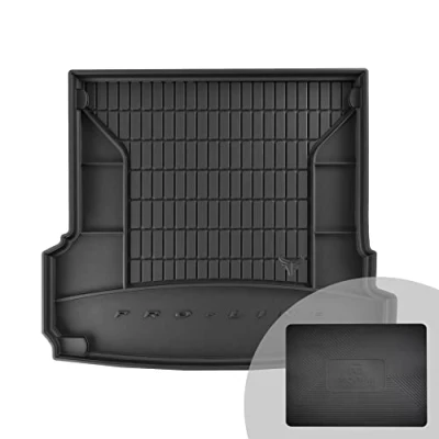Immagine di FROGUM ProLine 3D Esclusivo Tappetino Vasca Baule Bagagliaio in gomma perfetto per Audi Q7 II dal 2015 Comodo organizzatore Bordi più alti