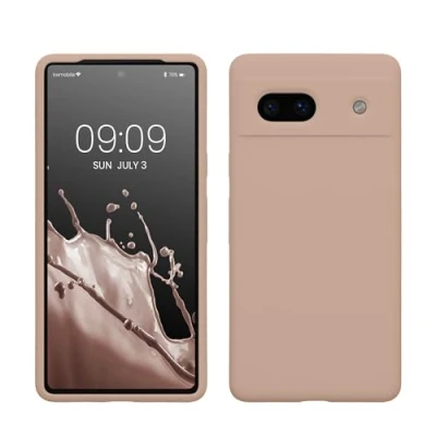 Immagine di kwmobile Cover per Google Pixel 7a Custodia Back Case Smartphone in Silicone TPU Protezione Gommata rosa antico matt