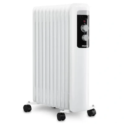 Immagine di H.Koenig WARM110, Radiatore a olio, 11 elementi riscaldanti, 3 livelli di potenza, Basso consumo, Spegnimento automatico, Termostato regolabile, trasportabile, potenza 2500 W