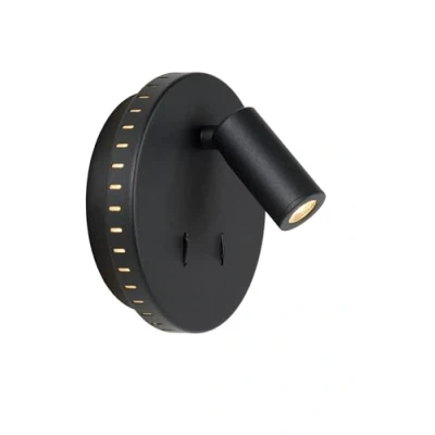 Immagine di Lucide Applique LED Bentjer 2 luci nero