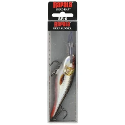 Immagine di Rapala Esca da Pesca Artificiale Spinning Shad Rap di Simulazione per la in Acqua Dolce Legno Balsa Prof. Nuoto 2.4 4.5m 9cm/15g Prodotta Estonia Live Hologram Roach