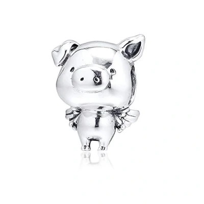 Immagine di PANDOCCI 2019 autunno pippo il branello di maiale volante 925 argento fai da te adatto per bracciali Pandora originali fascino gioielli moda
