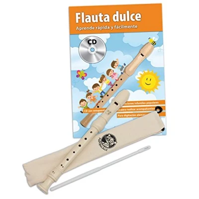 Immagine di Cascha HH 1510 ES Flauto Dolce con Diteggiatura Barocca, Metodo in Spagnola e CD, Set Libro Spagnolo