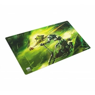 Immagine di Star Wars Unlimited Speeder Bike Chase PRIME GAME Mat Officially Licensed Full Color Printed Playmat, Slip Resistant 24&quot; by 14&quot; Rubber Compatible with TCGs &amp; LCGs, Made Gamegenic