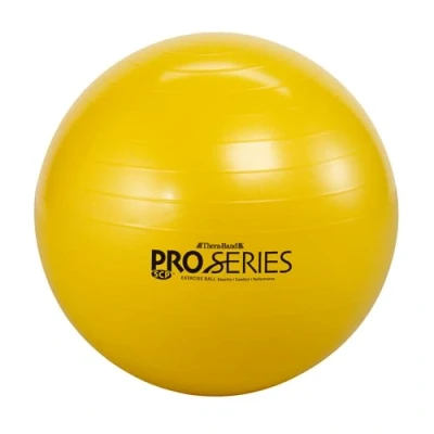 Immagine di TheraBand Exercise and Stability Ball for Improved Posture, Balance, Core Fitness, Coordination, Rehab, Burst Resistant Pro Series SCP Slow Deflate Anti Abdominal Equipment with Pump wi