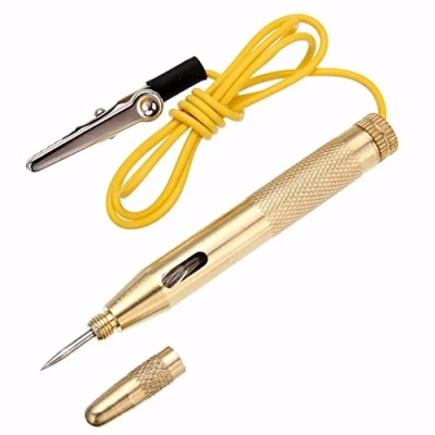 Immagine di Haobase Tester di tensione con strumento penna per auto o camion DC 6 V/12 V/24 V, test circuito elettrico