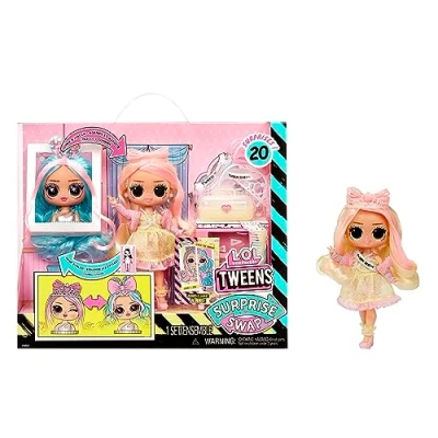 Immagine di L.O.L. Surprise! Tweens Surprise Swap Serie Braids 2 Waves Winnie Bambola fashion con più di 20 sorprese, inclusa la testa per lo styling e favolosi abiti accessori Età 4+