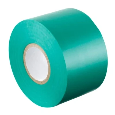 Immagine di Gocableties Nastro isolante verde 50 mm x 33 m Robusto ed autoadesivo Per proteggere, unire e riparare cavi 1 rotolo