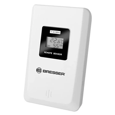 Immagine di Bresser Optics 70 09997 / 09994 interno/esterno Temperature &amp; Humidity Sensor Libera installazione wireless Sensore di temperatura e umidità, AAA, 1,5 V, 60 mm, 95 28 50 g)