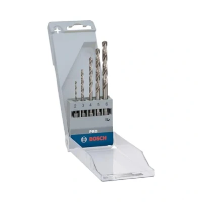 Immagine di Bosch Accessories 2608595517 HSS KIT punte a spirale da metallo 5 parti rettificato DIN 338 1/4 (6.3 mm) 1