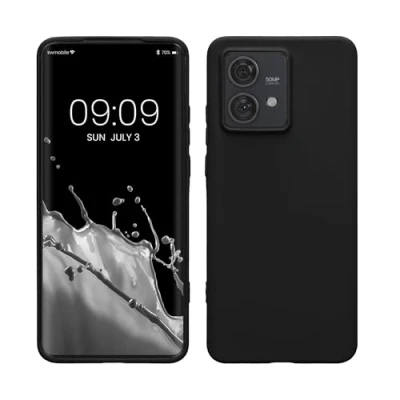 Immagine di kwmobile Custodia Compatibile con Motorola Edge 40 Neo Cover Back Case per Smartphone in Silicone TPU Protezione Gommata nero matt