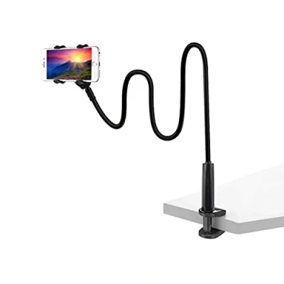 Immagine di Eight Space Supporto Per Cellulare Collo Di Cigno, Universale Porta Telefono Pigro, Regolabile 360 Gradi Rotazione, Flessibile, Braccio Smartphone Letto, Ufficio, Scrivania, Auto, Camera Da Letto