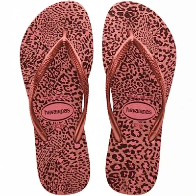 Immagine di Havaianas SLIM Animals Minime Infradito da bagno per bambini, Taglia: 23 24, Crocus rose/golden blush Sintetico