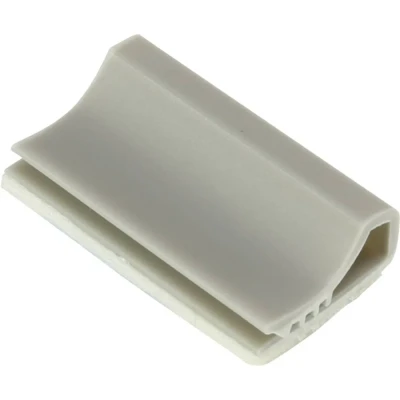 Immagine di TRU COMPONENTS TC 6645728 Basetta di fissaggio per cavi piatti Grigio chiaro 100 pz.