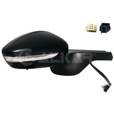 Immagine di Specchietto retrovisore esterno Alkar 6134881 Dx elettrico termico, con sensore temperatura, ribaltabile/ripiegabile elettricamente, convesso per veic