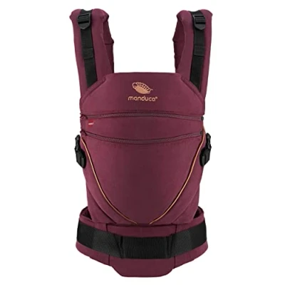 Immagine di manduca XT &gt; &lt; Marsupio e porta bebè ergonomico con sedile regolabile per neonati dalla nascita &amp; bambini fino a 20 kg, cotone biologico (denimberry toffee)